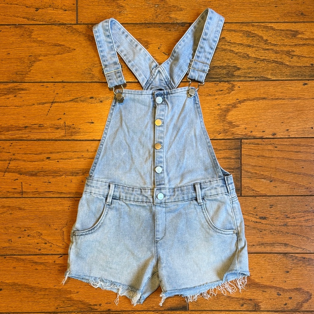 Tractr Girls Denim Shortalls